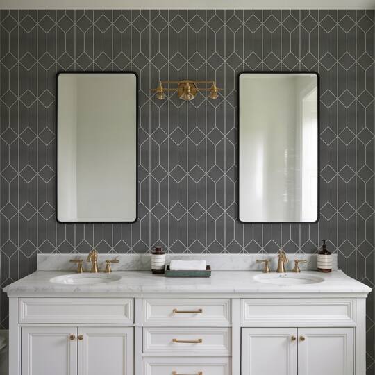 Designs Direct Diamond Trellis Peel & Stick Wallpaper